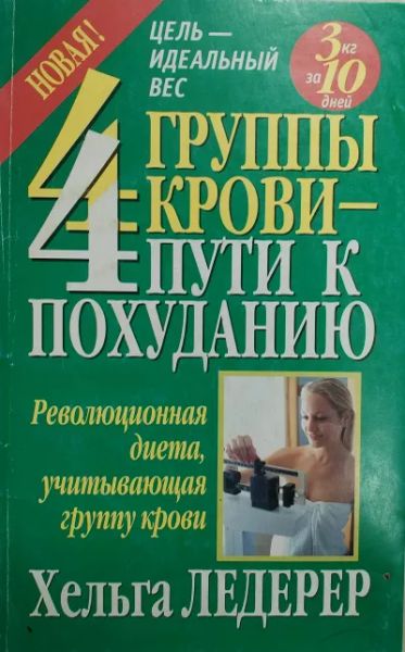 4 группы крови — 4 пути к похуданию